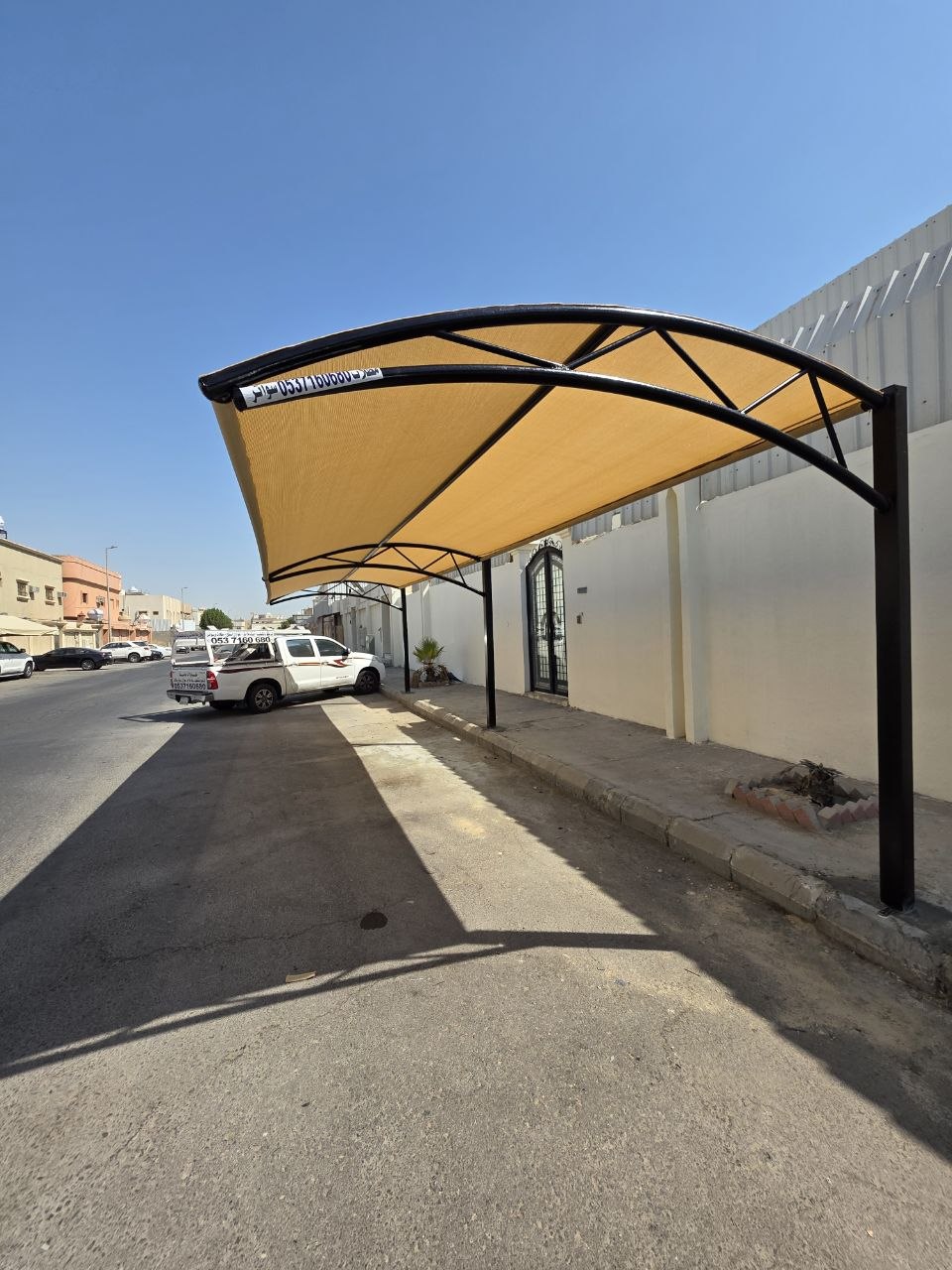 Shade Sails Dammam Khobar Dhahran Hofuf PVC vs PVDF vs WPC